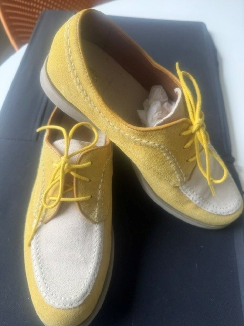 Hush Puppies Suede Laced Oxford - Size 8
